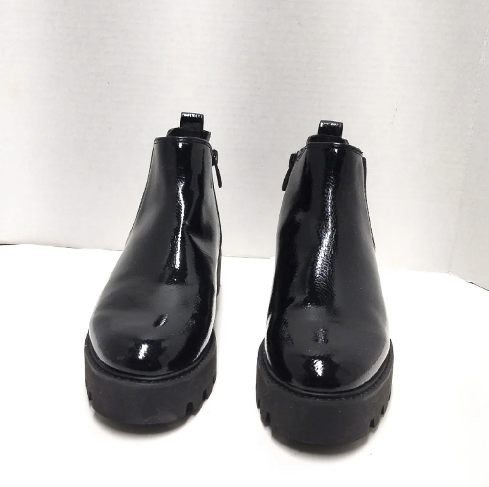 Franco Sarto patent  leather ankle boots Size: 10M